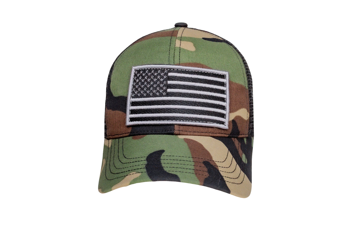 M81 Woodland Camo, Water Proof, Cordura Nylon, USA Flag Embroidery