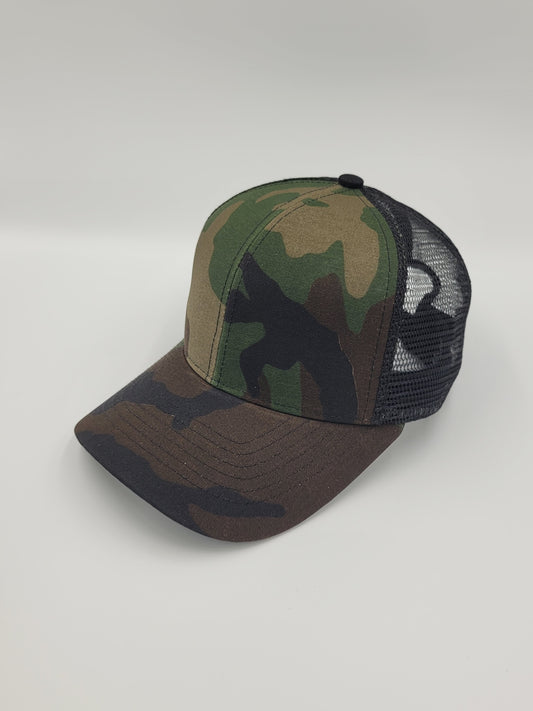 Camo Trucker Hat, Snapback, Made in USA