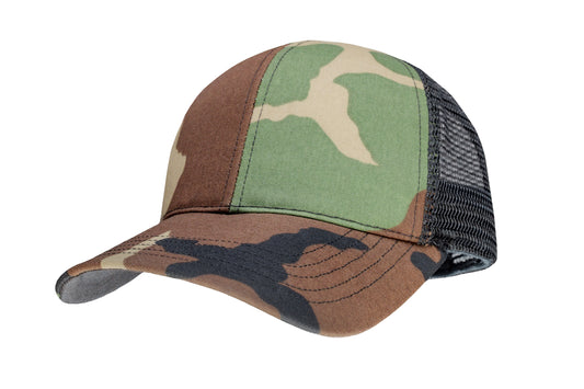 M81 Woodland Camo Waterproof Snapback Trucker Hat