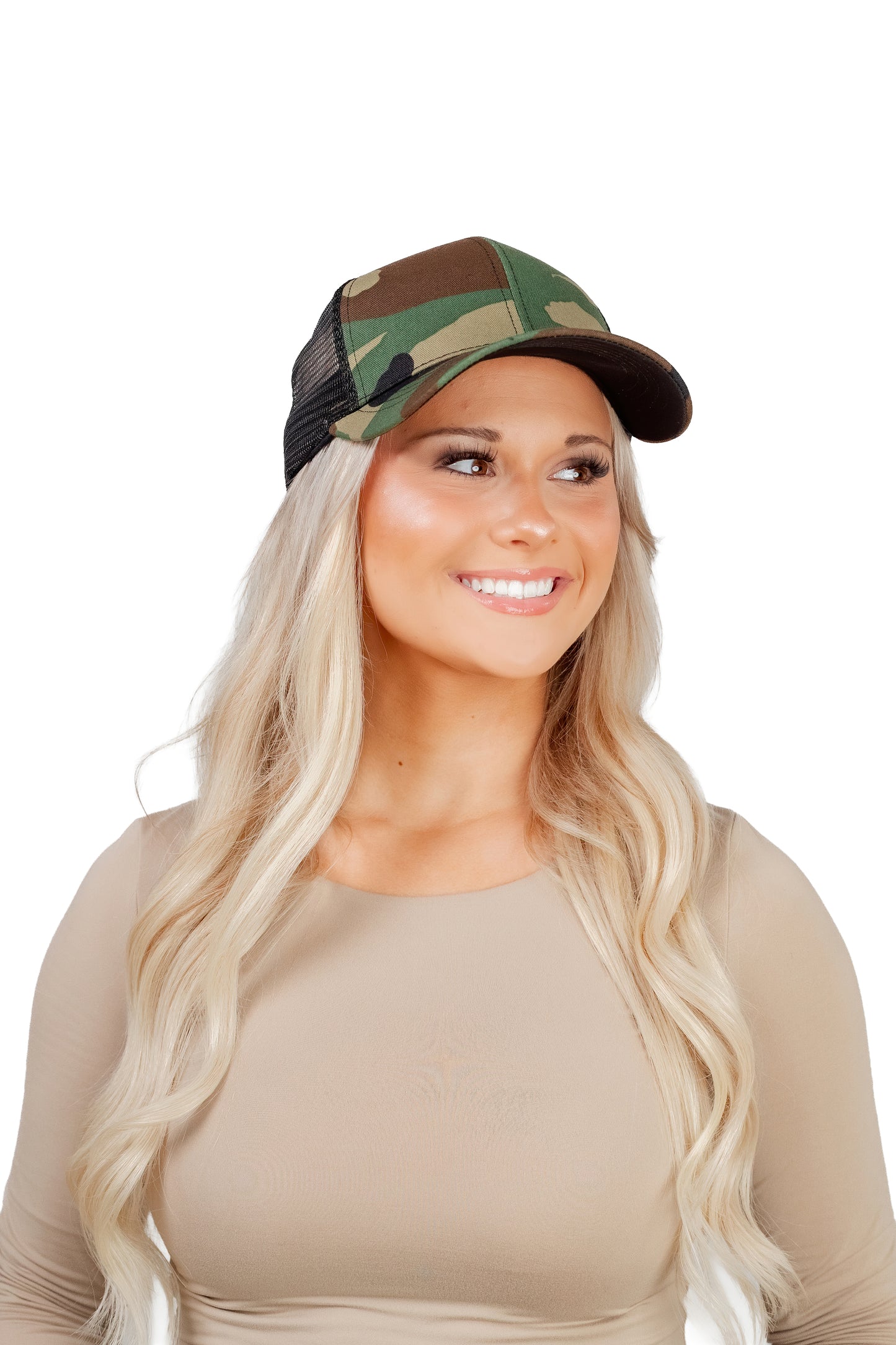 M81 Woodland Camo Waterproof Snapback Trucker Hat