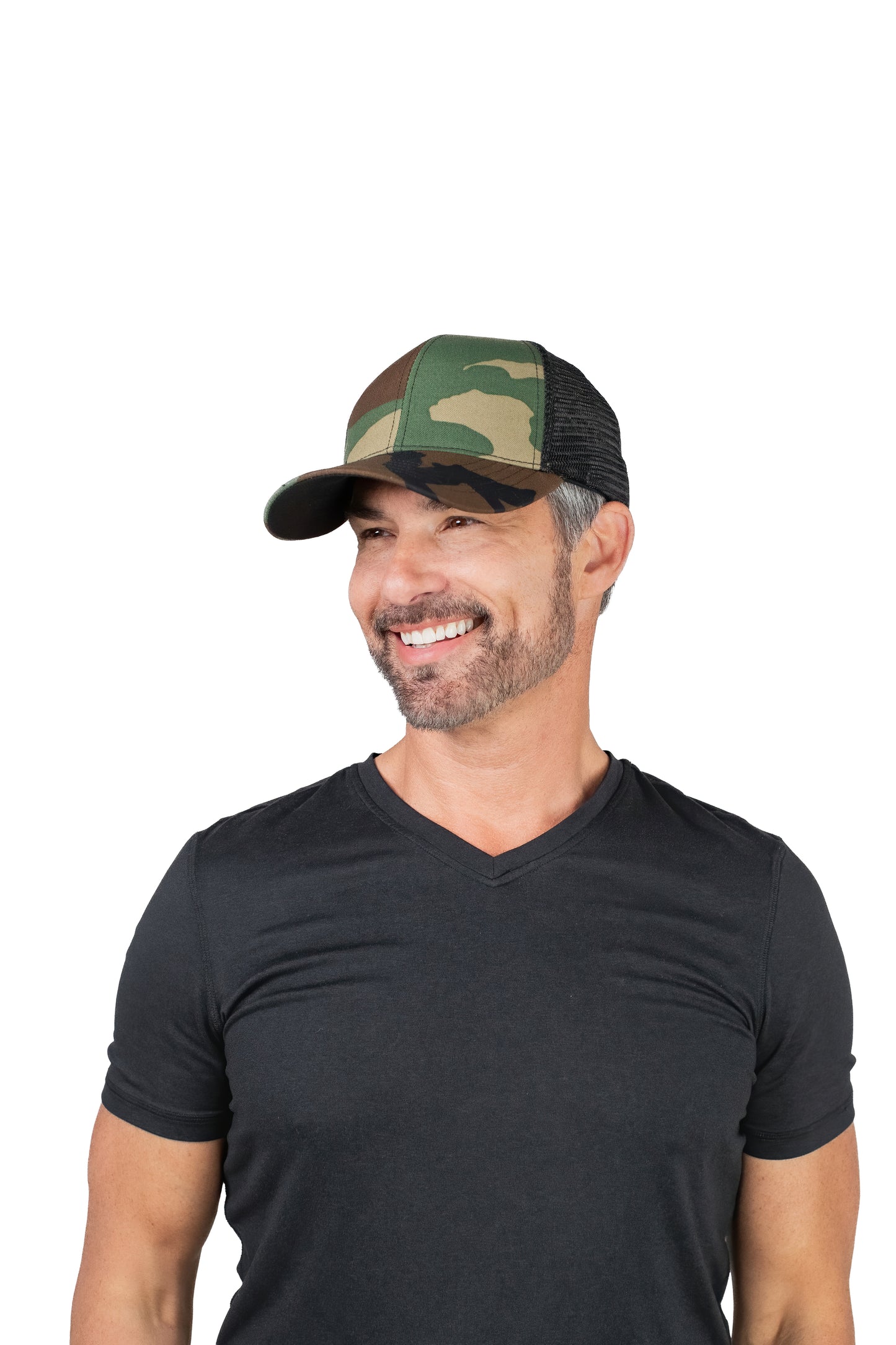 M81 Woodland Camo Waterproof Snapback Trucker Hat