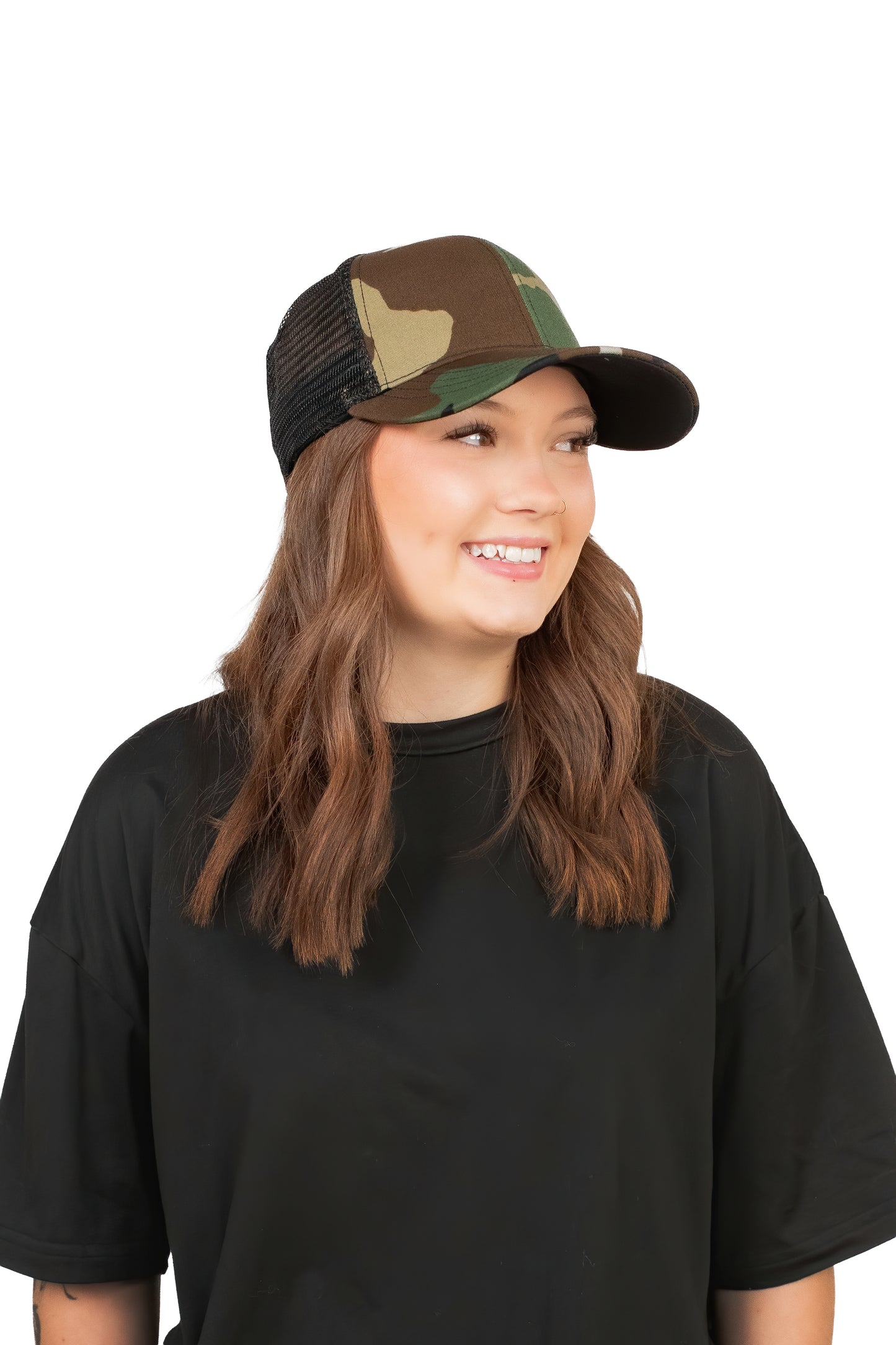 M81 Woodland Camo Waterproof Snapback Trucker Hat