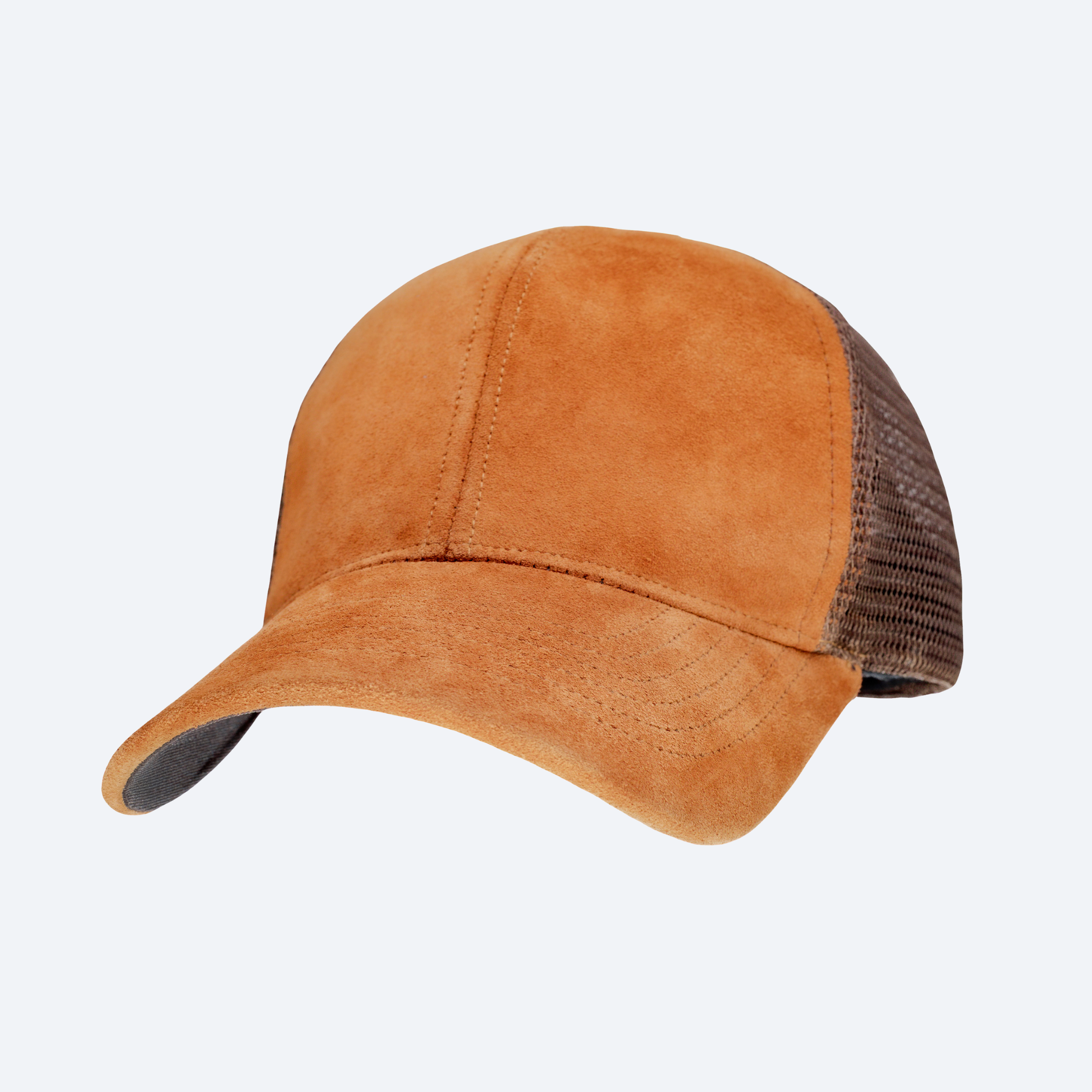 Nordstrom Brown Suede Leather Cap Hat Made In Italy Italian Suede Cap - Golden Brown main image 3