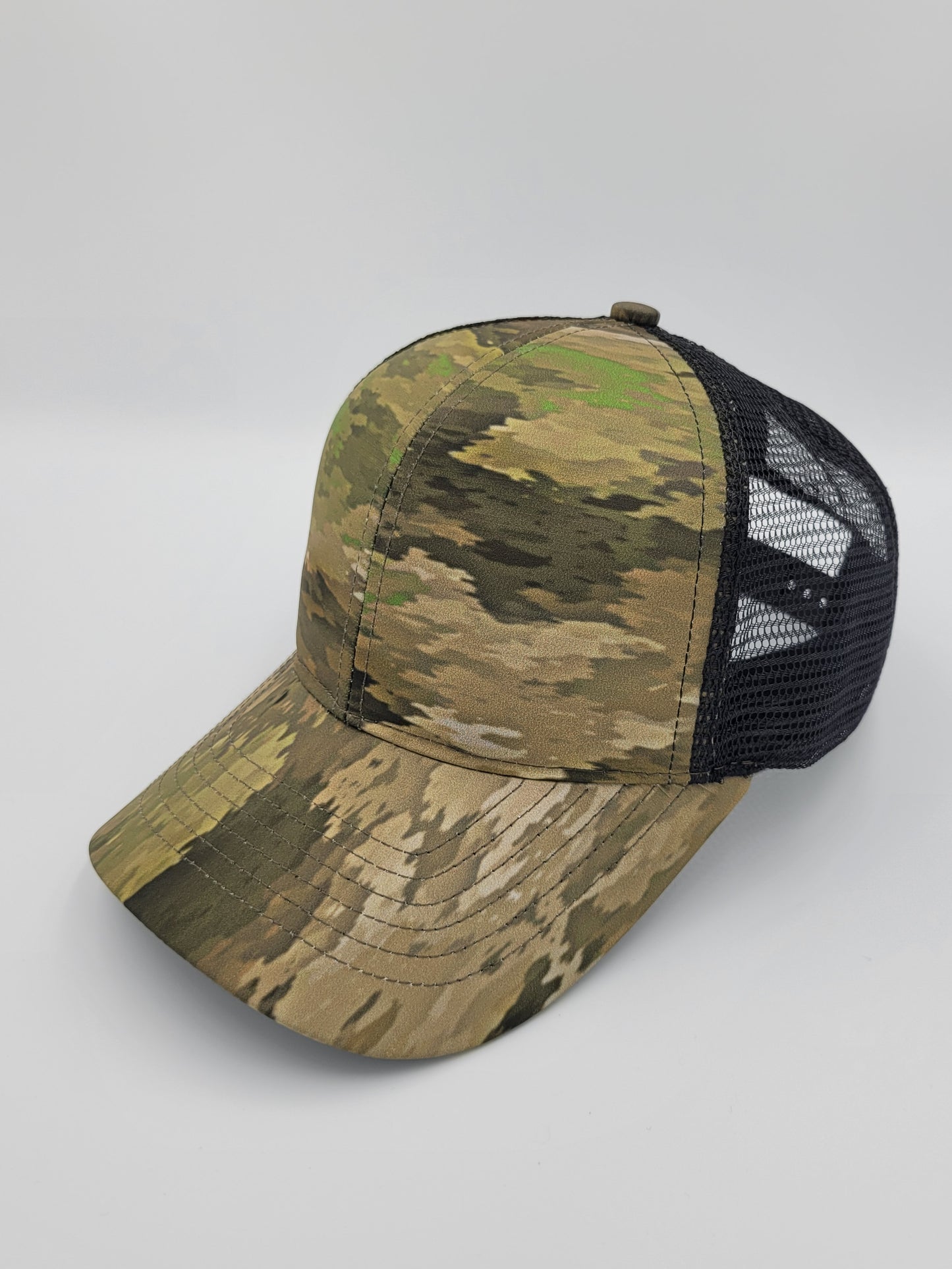 Camo A-TACS iX Waterproof Trucker Hat, Snapback, Made in USA