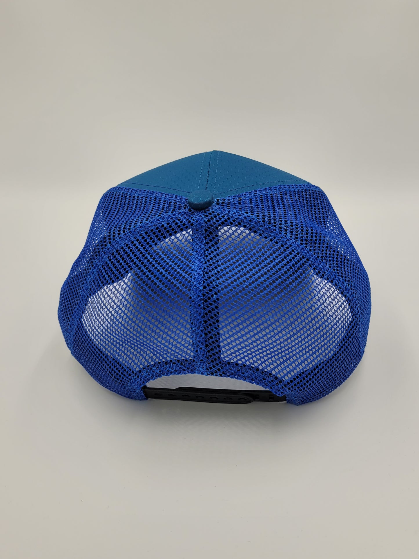 Royal Blue Hexagon Ripstop Waterproof Trucker Hat, Snapback, Made in USA