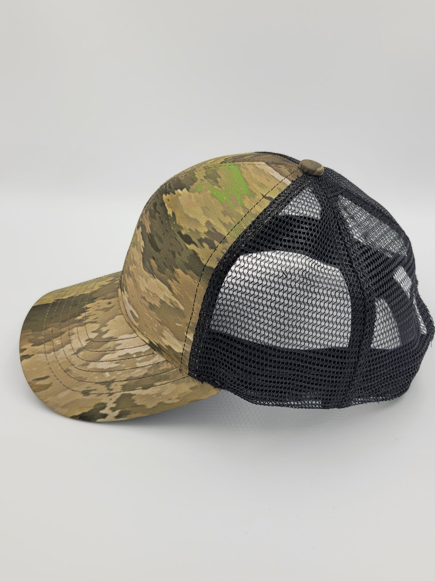 Camo A-TACS iX Waterproof Trucker Hat, Snapback, Made in USA